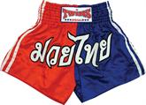 Twins Thai Style Trunks Red/Blue Block